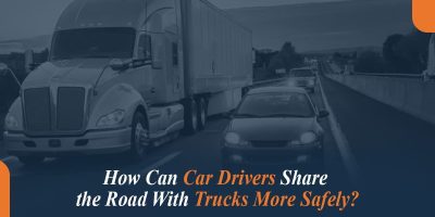 Car Drivers Share the Road with Trucks